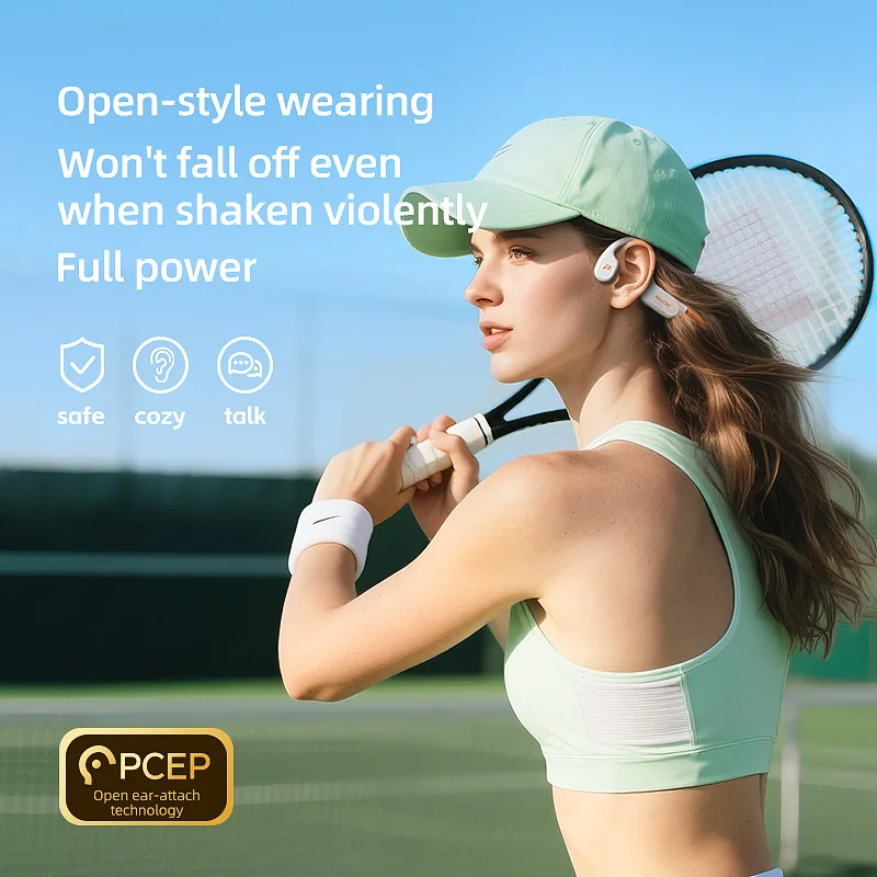 POLVCDG X9 Bone Conduction Ear - Type C Wired Earphones With Mic ulasan dan harga