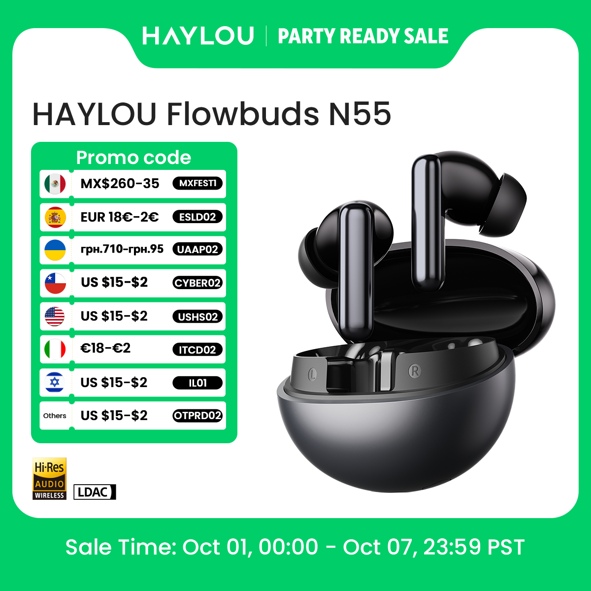 HAYLOU Flowbuds N55 Wireless E - Type C Wired Earphones With Mic ulasan dan harga